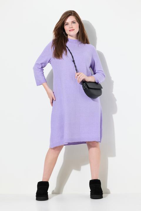 Produktbild Ulla Popken Strickkleid, A-Linie, Stehkragen, 3/4-Arm (54)