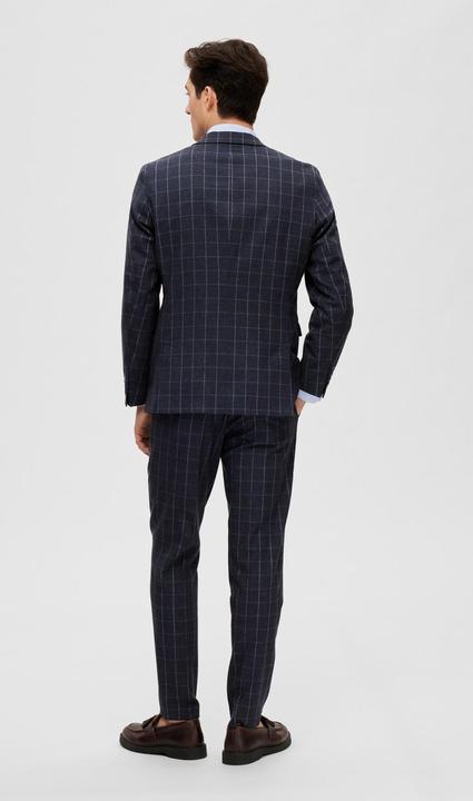 Actual product image Selected Checked Linen Blazer (44)