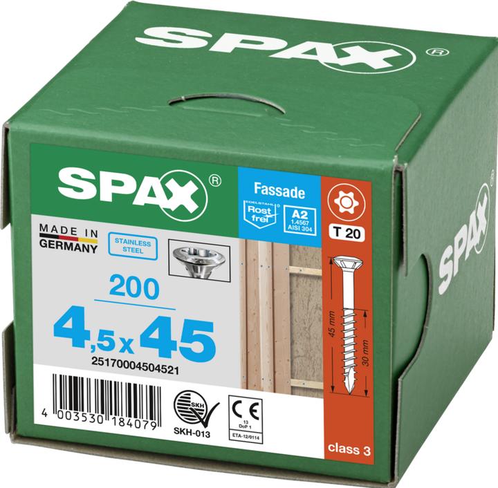 Actual product image Spax A2 Pan Head Fraesrippen T-Star Plus T20 Partially Threaded Cut (200 Screws per piece)