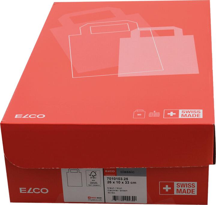 Produktbild Elco Papiertragetaschen mit Flachhenkel (Geschenktüte, 50 x)
