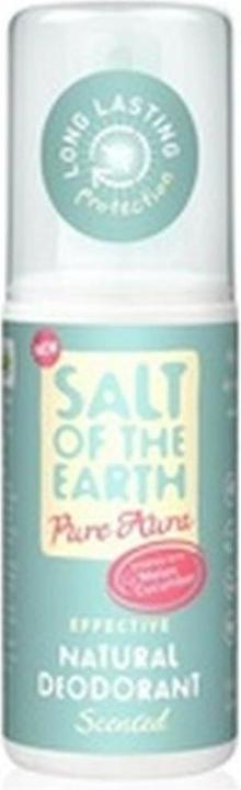 Actual product image Salt Of-The-Earth - 100% Natural Deodorant Melon & Cucumber Pure Aura (Nature L Deodorant) 100 Ml (Spray, 100 ml)