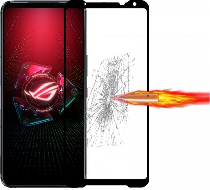 Produktbild Screenguard Asus ROG Phone 5S Pro Full Screen Panzerglas Schutzfolie 2.5D 9H (1 Stk., Asus ROG Phone 5s Pro)