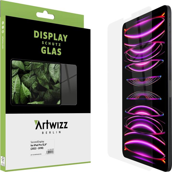 Produktbild Artwizz Bildschirmschutz (1 Stk., Apple iPad Pro 12.9 2018, Apple iPad Pro 12.9 2020, Apple iPad Pro 12.9 2021, Apple iPad Pro 12.9 2022)