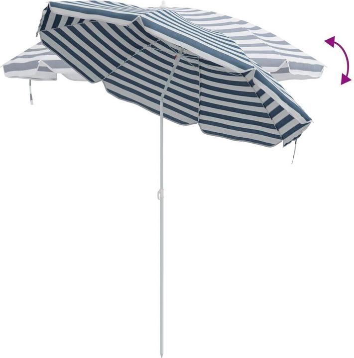 Immagine prodotto vidaXL Ombrellone da spiaggia (2.63 m)
