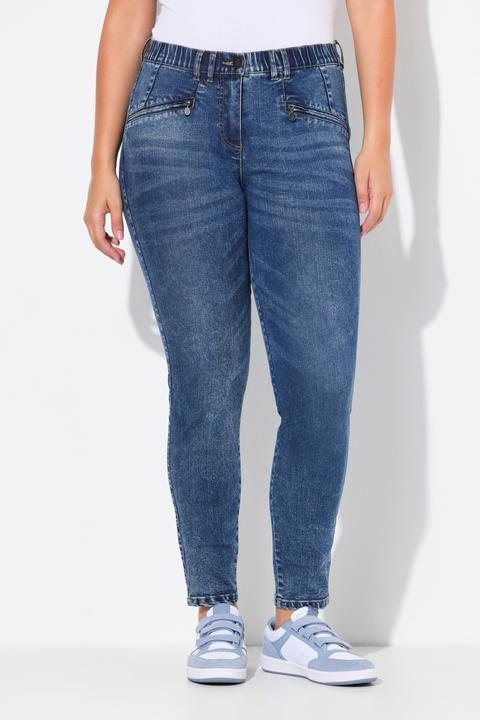 Produktbild Ulla Popken Jeans Sarah, schmales Bein, Zipptaschen, Stretch (56)