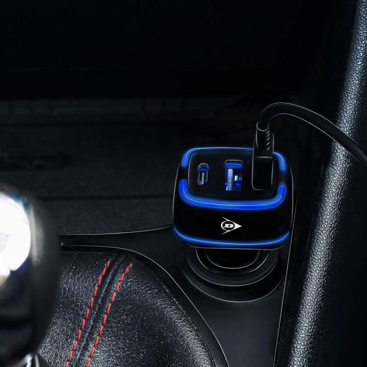 Produktbild Dunlop Car charger 2xUSB A + USB C