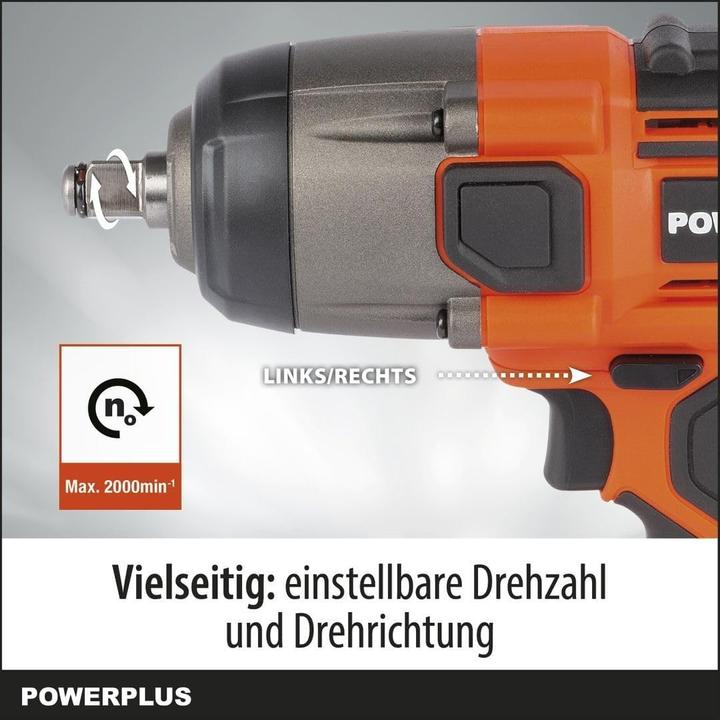 Immagine prodotto Powerplus Avvitatore a impulsi a doppia potenza 40V 350Nm - senza batteria e caricabatterie