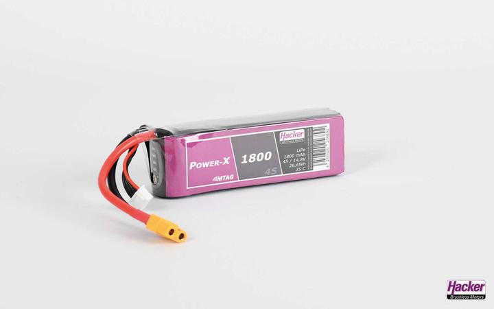 Produktbild Hacker topfuel lipo 35c power-x 1800mah 4s 14,8v mtag (14.80 V, 1800 mAh)