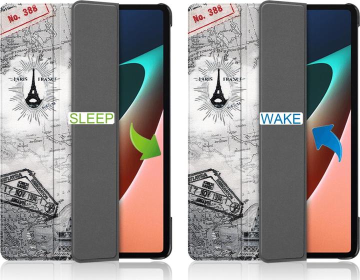 Actual product image Cover-Discount Xiaomi Pad 5 - Tri-fold Smart Case Paris (Xiaomi Pad 5)