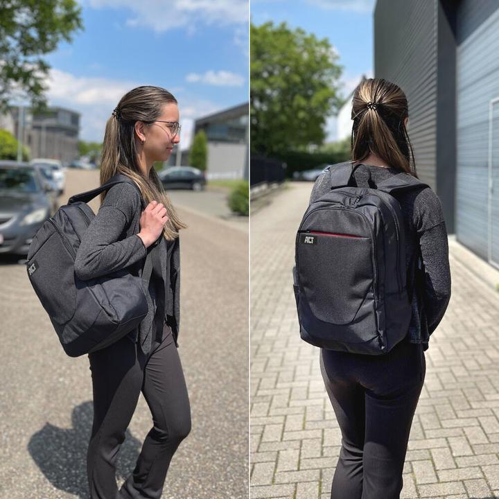 Immagine prodotto ACT Zaino Suburb per laptop fino a 15,6", realizzato con bottiglie di plastica riciclate (18.50 l)