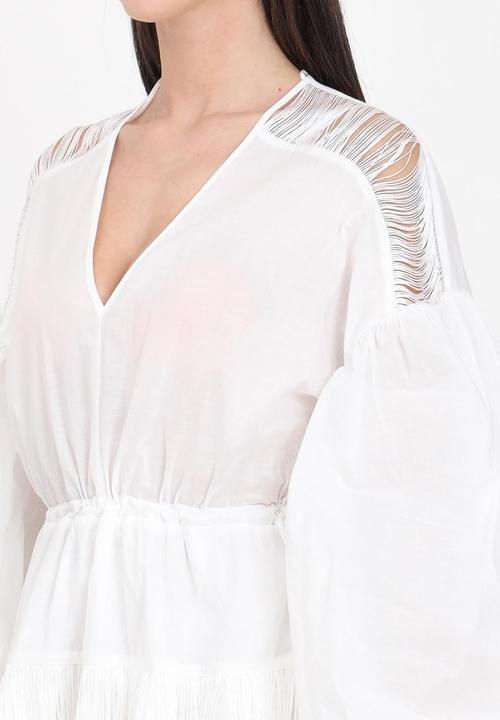 Produktbild Pinko Mousselinekleid mit Fransen (30)