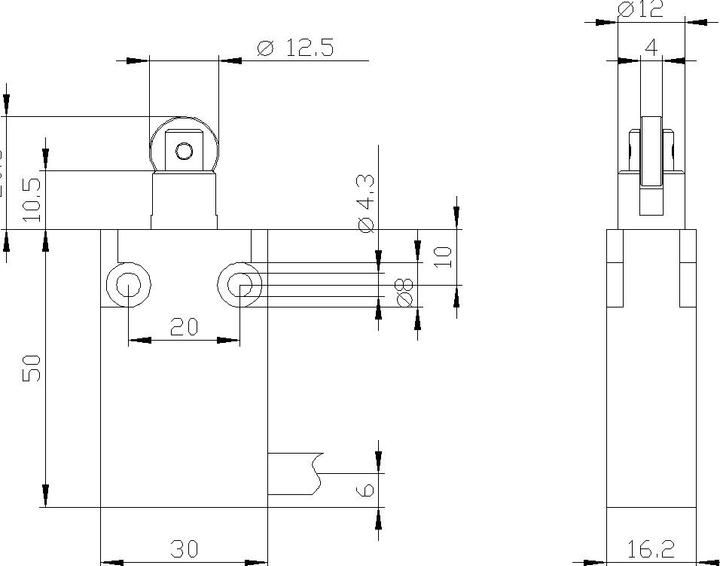 Produktbild Siemens Positionsschalter 30mm Einfachstössel (M12)