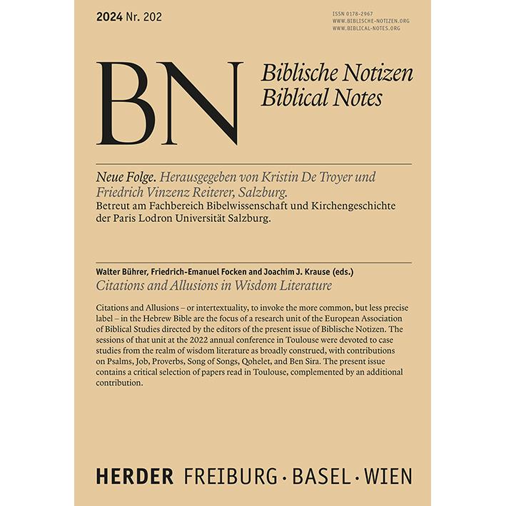 Bührer:Citations and Allusions in Wisdo, Fachbücher von Mathias Winkler, Anja Block, Alma Brodersen, Markus Saur, Joachi...