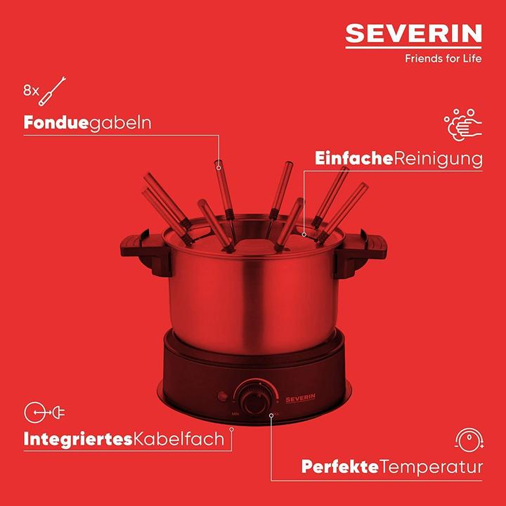 Immagine prodotto Severin FO 2470 (Fondue al cioccolato, Fondue Chinoise, Fonduta Bourguignonne, Fondue di formaggio)