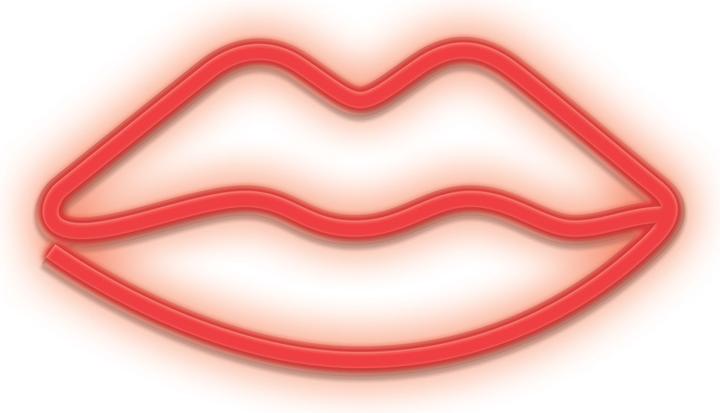 Produktbild Forever Light Neon LED Licht LIPS rot Fledermaus + USB FLNEO8 (Rot)