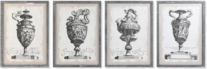 DKD Home Decor Painting Vase 50 x 2 x 70 cm Neoclassical (4 Pieces) (50 x 2 x 70 cm)