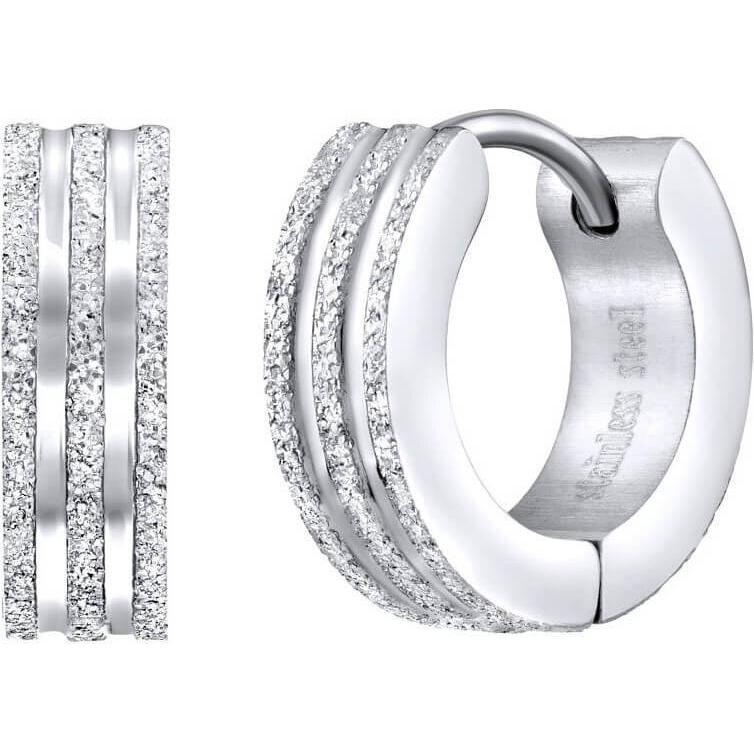 Silvego, Orecchini, Orecchini ad anelli in acciaio originali KMM89672