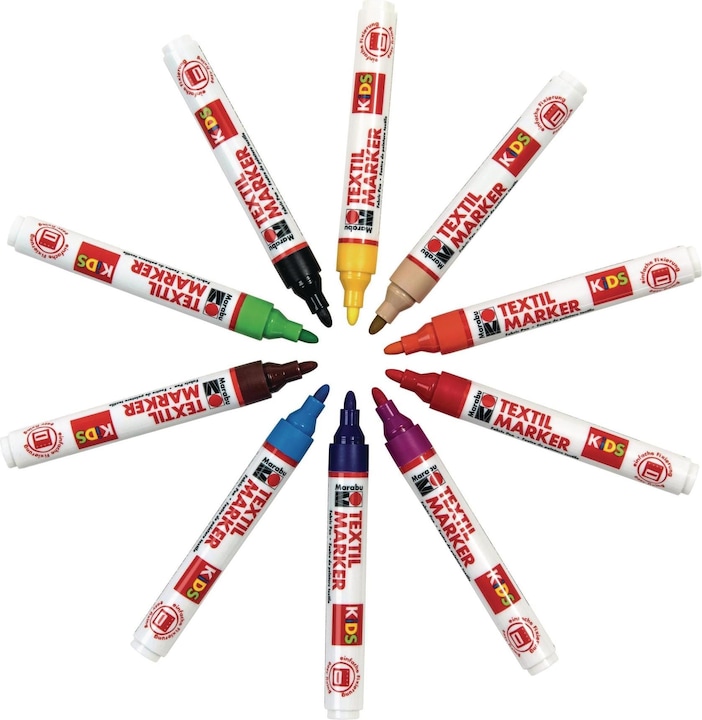 Immagine prodotto Marabu Matita tessile KiDS (Multicolore, 10 x)