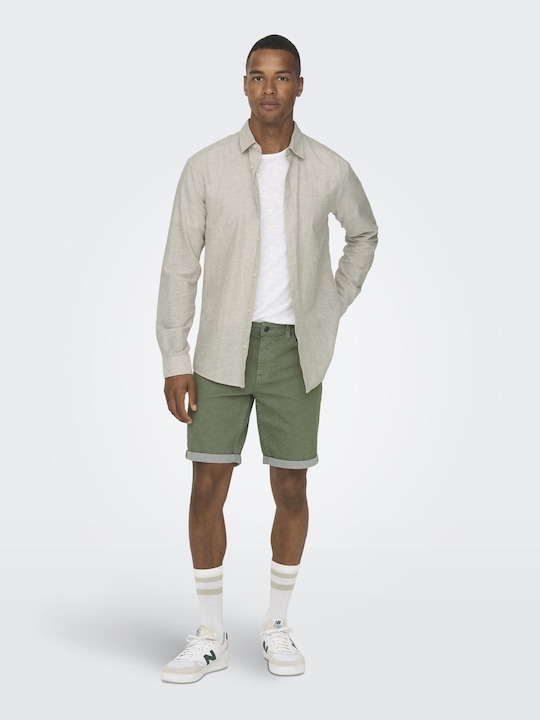 Produktbild Only & Sons Einfarbiges Langarmhemd (XS)