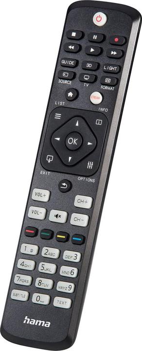 Hama Universal remote control for Philips TVs, IR, adaptive, illuminated buttons (Universal remote control, Infrared)