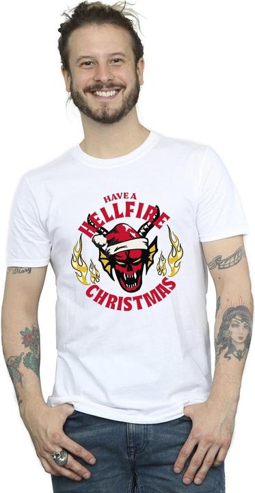 Produktbild Netflix Stranger Things Hellfire Christmas TShirt