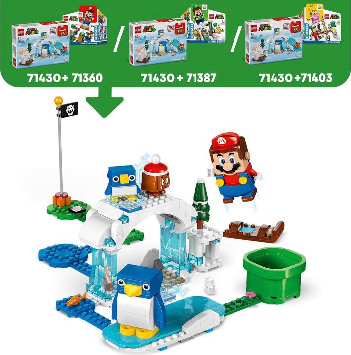 Productafbeelding LEGO 71430 Sneeuwavontuur met de familie pinguïn - uitbreidingsset (71430, LEGO Super Mario)
