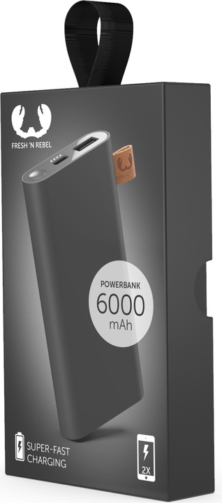 Actual product image Fresh'N Rebel Powerbank (6000 mAh, 10 W, 22.20 Wh)