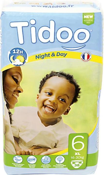 Produktbild Tidoo Ökowindeln (Gr. 6, Tragepack, 38 Stk.)