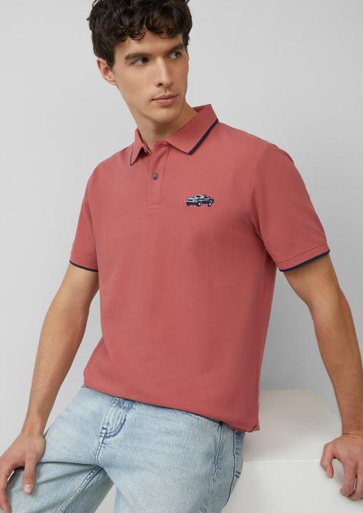Produktbild S.Oliver Polo-Shirt Poloshirt aus Piqué mit Stickerei und Ford®-Artwork (L)