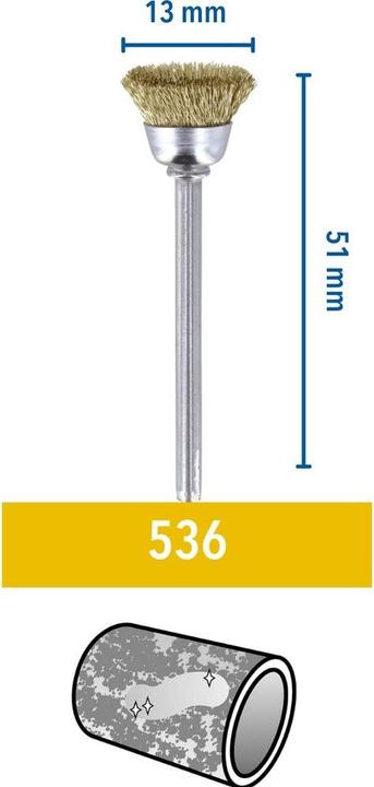 Produktbild Dremel Messingbürste Ø 13,0 mm (2 Stück)