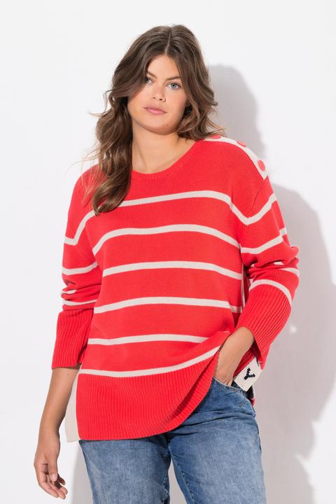 Produktbild Laurasøn Ringel Strickpullover, Langarm, Rundhals (50)