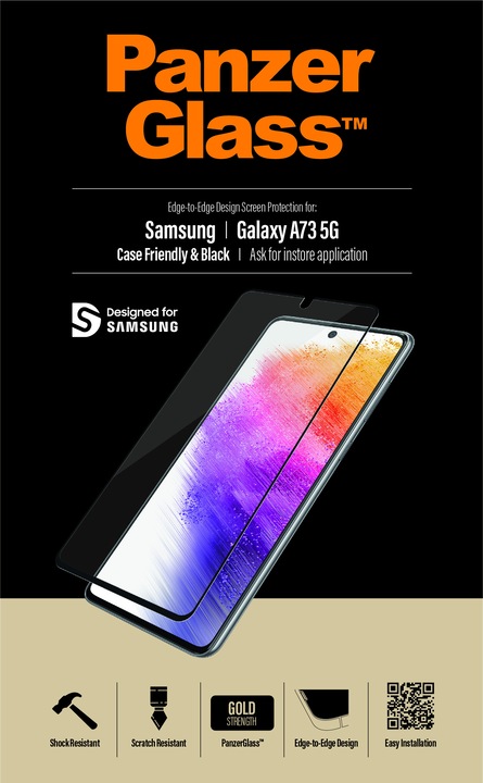 Actual product image PanzerGlass Standard (1 Piece, Samsung Galaxy A73 5G)