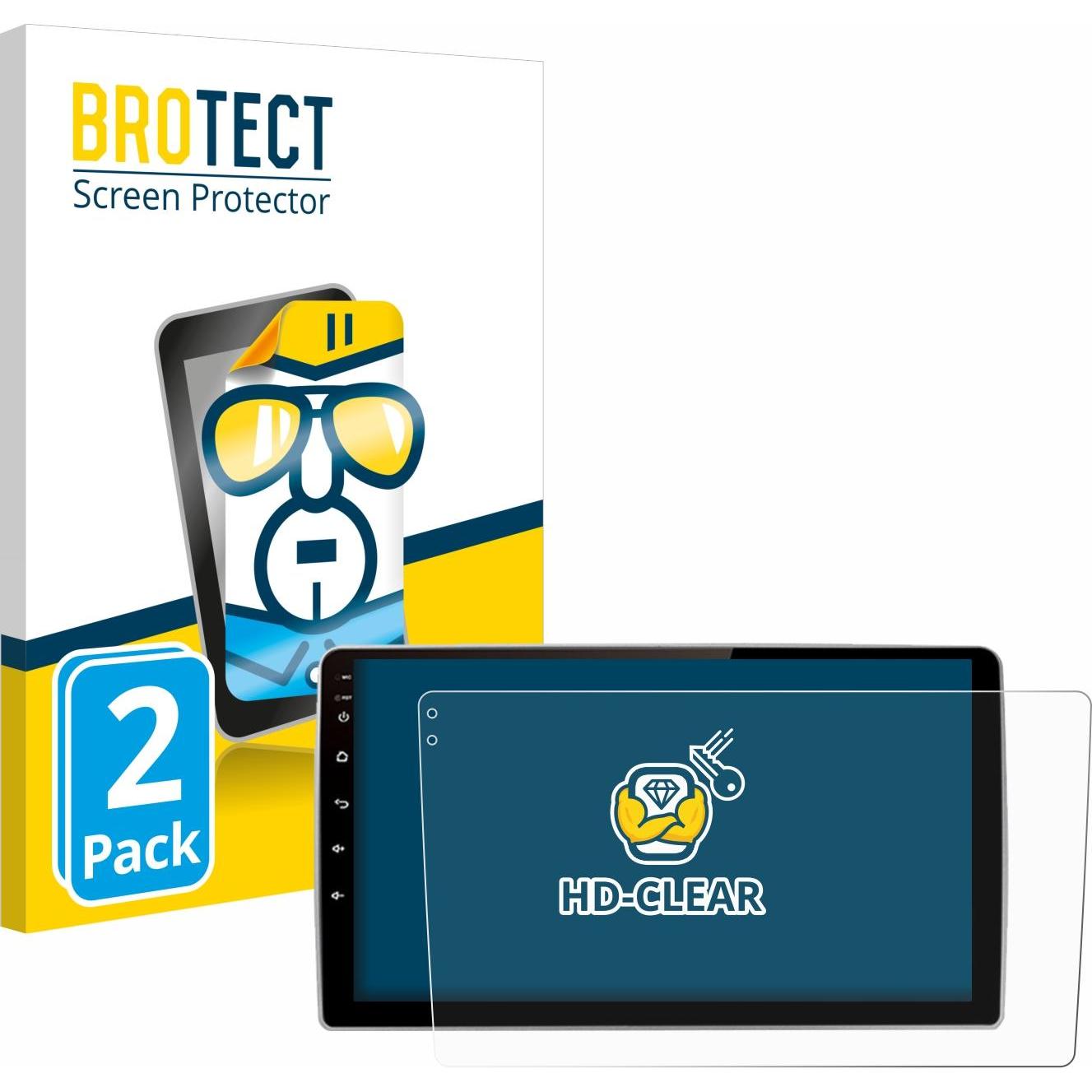 BROTECT, Fahrzeug Navigation Zubehör, Schutzfolie Displayschutz Klar