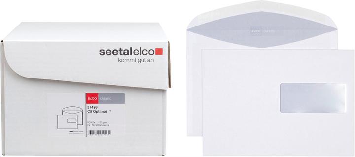 Immagine prodotto Elco Buste classiche in confezione bulk da ufficio (C5, 500x)