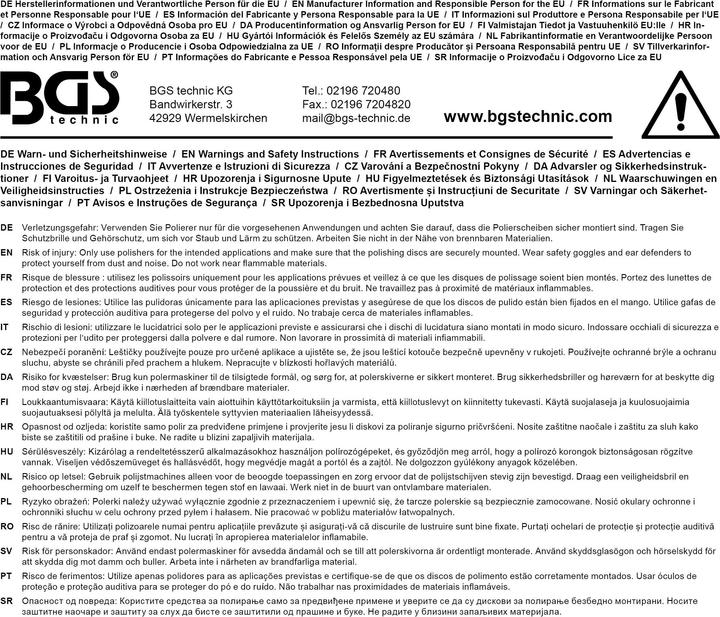 Actual product image BGS Polishing Disc with Mandrel 6 mm