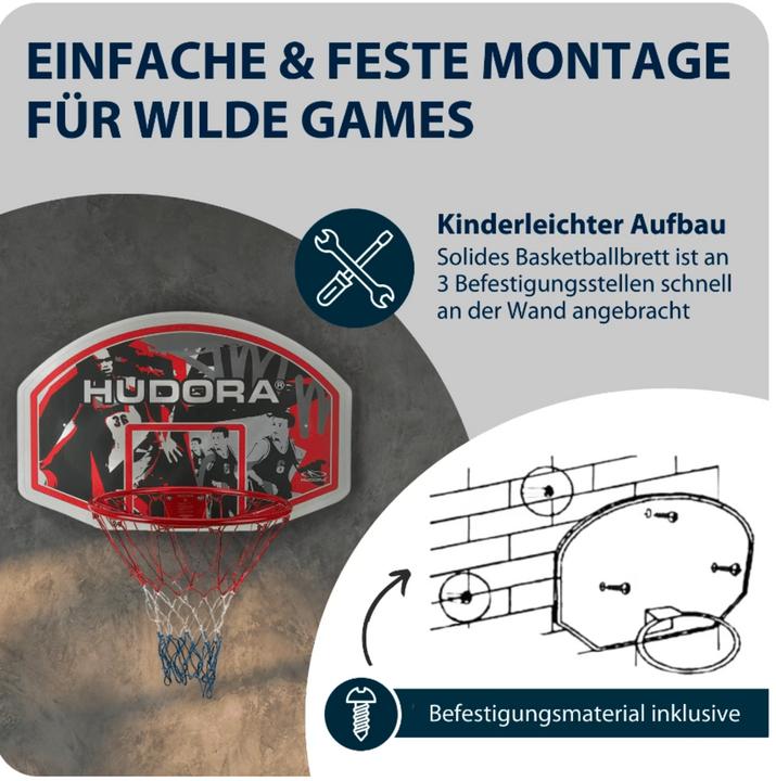 Image du produit Hudora Jeu de paniers de basket-ball In/Outdoor