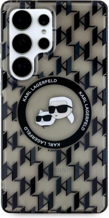 Produktbild Karl Lagerfeld Etui Button Karl & Choupette Heads On KL Pattern MagSafe Samsung Galaxy S25 Ultra cza (Samsung Galaxy S25 Ultra)