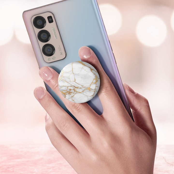 Produktbild PopSockets Gold Lutz Marble (2. Gen, austauschbar)