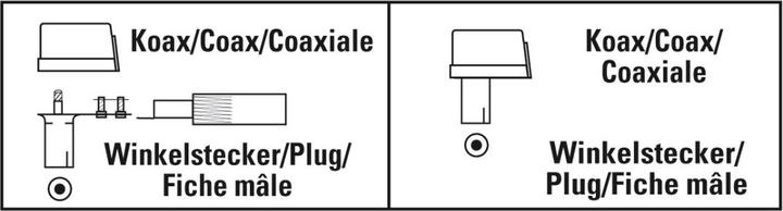 Actual product image Hama Antenna connector, coax angle 90°, screwable (Antenna cable)