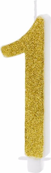 Immagine prodotto Partydeco Numero 1 con i brillantini (1 x)
