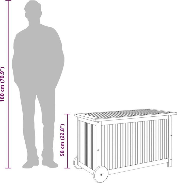 Actual product image vidaXL Gartentruhe