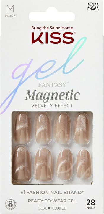 Image du produit KISS Gel Fantasy Magnetic Gel Nails Drama - 28 Pieces (Ongles artificiels)