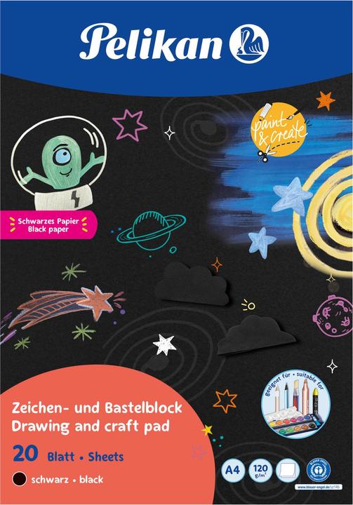 Pelikan Zeichen-Bastelblock (A4, Nessuna)