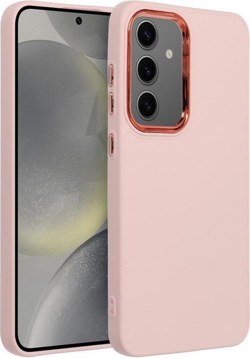 Actual product image OEM Back panel cover FRAME Case for SAMSUNG S24 Plus powder pink (Samsung Galaxy S24+)