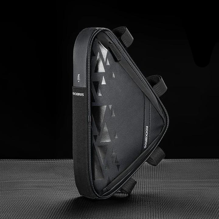 Immagine prodotto Rockbros B39-2 borsa impermeabile per telaio di bicicletta - nero (1.50 l, Borsa telaio)