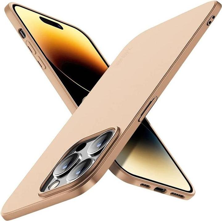 Actual product image X-Level iPhone 12 Pro Max - Guardian Backcase aus TPU, ultra dünn & flexibel, Kameraschutz, Gold (Apple iPhone 12 Pro Max)
