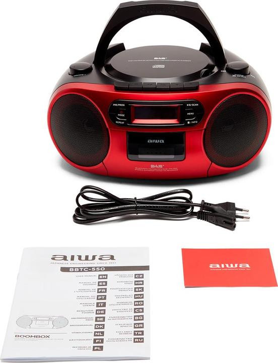 Produktbild Aiwa BBTC-660DAB/RD rot (DAB+, FM, Bluetooth)