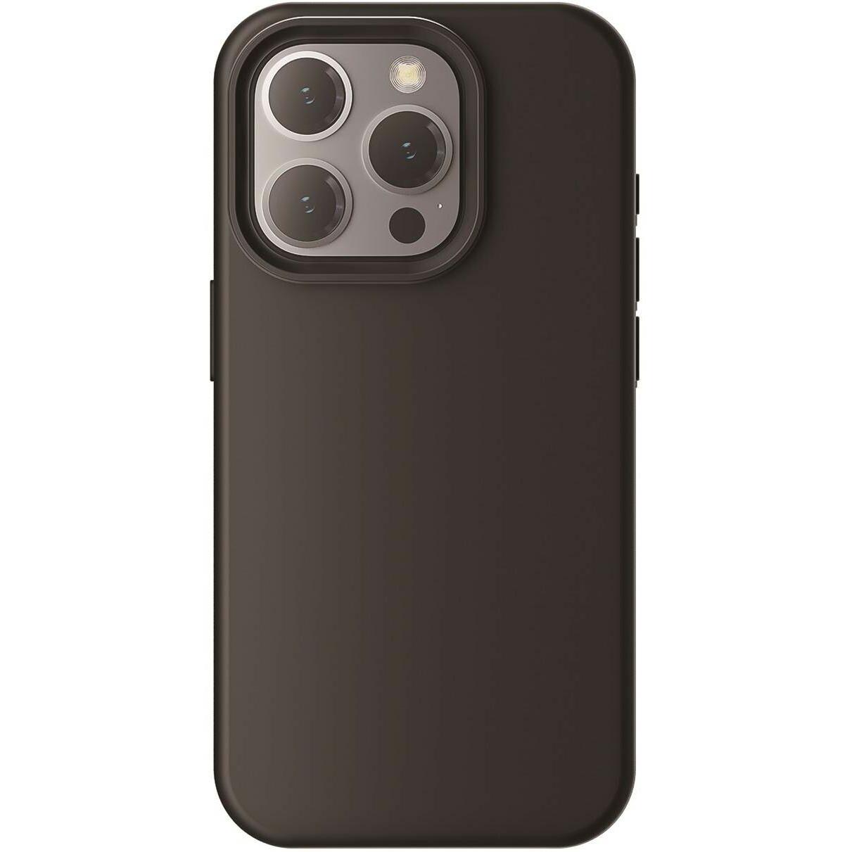 4smarts Silikon Case (Apple iPhone 15 Pro), Smartphone Hülle, Schwarz