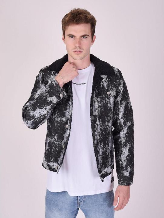 Actual product image Project X Paris Textured jacket with wool effect collar (M)