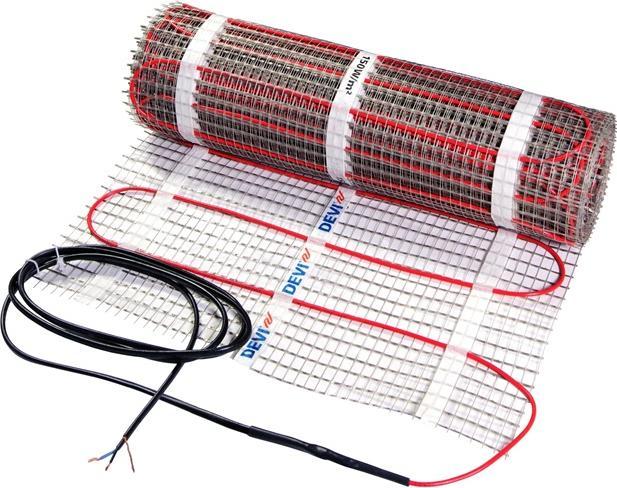 Actual product image Danfoss Heating mat 150W/sqm 1200W 8sqm 1cold 11W/m 83030582